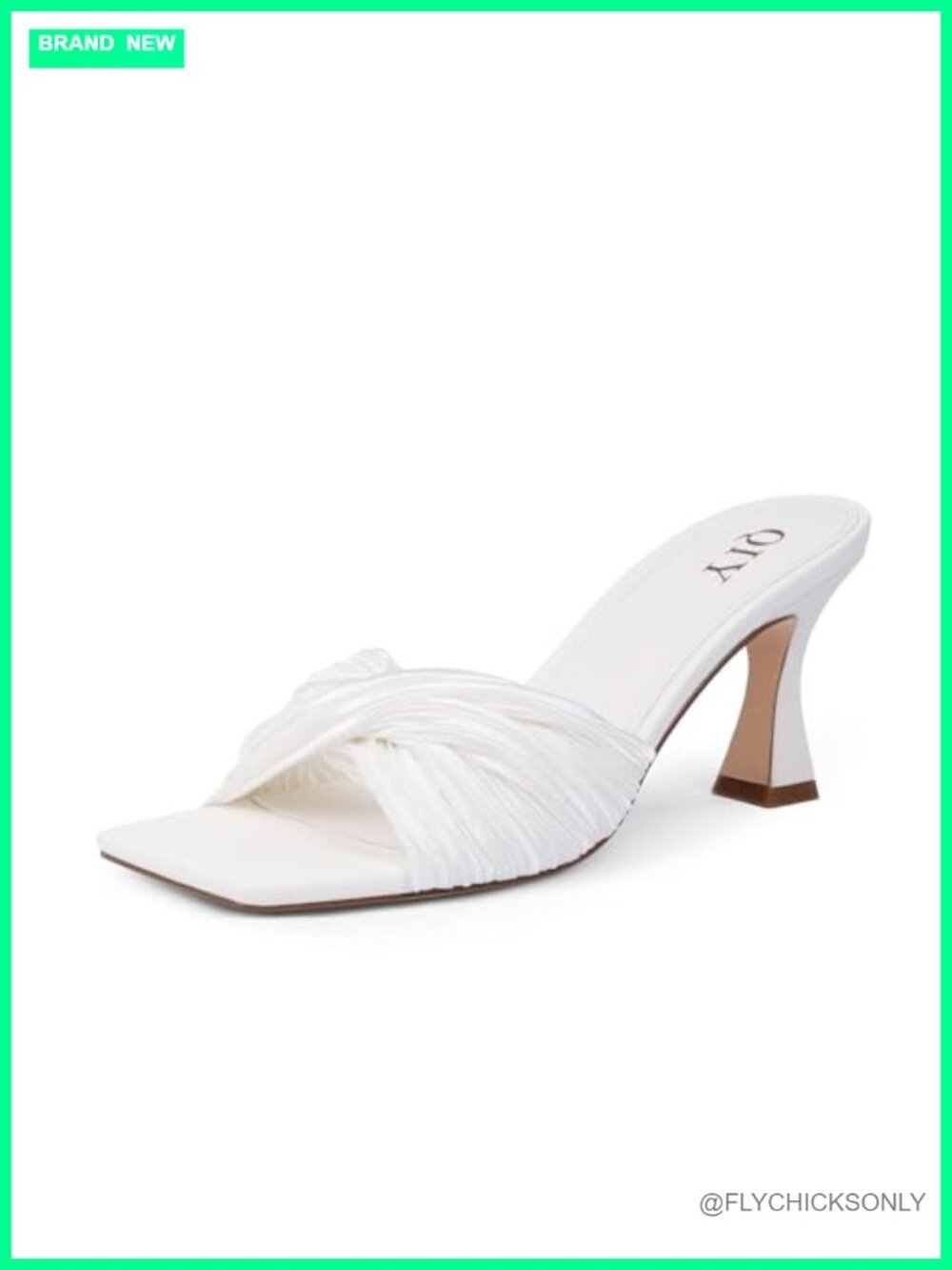 Satin Mule Heels Open Square Toe Kitten Heel Slip On Dress Shoes